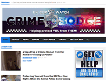 Tablet Screenshot of crimebodge.com
